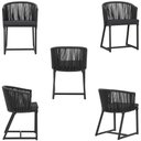 Ver imagem 5 de Mesa com 4 Cadeiras e Noronha Estofado 11 Trama Original Preto