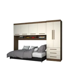 Guarda-roupa Modulado Solteiro 6 Portas e 3 Gavetas Bélgica/américa - Mopar - 3