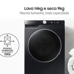Lavadora de Roupas Wd14t Samsung 14kg Black Inox Look 220v Wd14t504dsbfaz - 4