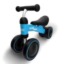 Bicicleta Infantil Nuga sem Pedal 4 Rodas Azul - Segurança e Diversão - 6