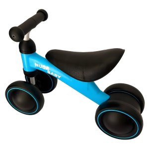 Bicicleta Infantil Nuga sem Pedal 4 Rodas Azul - Segurança e Diversão