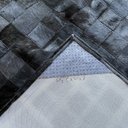 Ver imagem 3 de Tapete De Couro Preto tingido 1,50x2,50 Com Bordas