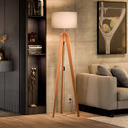 Ver imagem 3 de Luminária de Chão Decorativa P/ Salas e Quartos Cúpula Palha