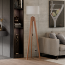 Ver imagem 2 de Luminária de Chão Decorativa P/ Salas e Quartos Cúpula Palha