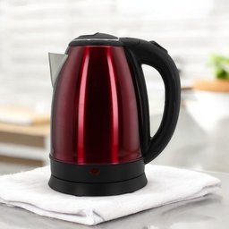Chaleira Elétrica 1,8l em Inox Vermelha 220v 1500w Rápida Fervura - 1