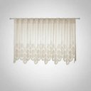 Ver imagem 3 de Cortina Renda Cozinha Classica Arabesco Bico 2,20x1,00 - Bege