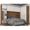 Quarto Modulado Completo Casal 09 Portas 06 Gavetas c/ Espelho Irlanda Amendola Branco Demóbile - 1