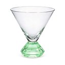 Ver imagem 2 de Conjunto 6 Copos em Vidro Base Cristal Prisma Verde 270ml JL1030 Btc