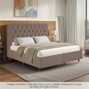 Ver imagem 3 de Kit Cama Box King e Cabeceira em Madeira Maciça Estofada Espresso Móveis Marrom