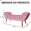 Ver imagem 6 de Recamier Sofá Divã Namoradeira Sienna 90cm Solteiro Suede