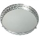 Ver imagem 1 de Bandeja Metal com Espelho Round X Edge 3,7cmx21,3x4cm