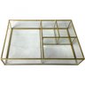Bandeja Organizadora Metal Simple Glass 5,7cmx18,4cmx28,6cm Urban - 1