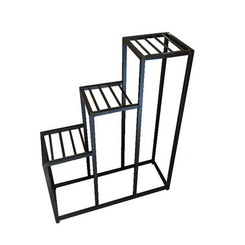 Suporte Plantas de Chão 3 Andares Prateleira Ferro Estilo Industrial Decoração Minas Arte Própria Su