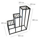 Ver imagem 2 de Suporte Plantas de Chão 3 Andares Prateleira Ferro Estilo Industrial Decoração Minas Arte Própria Su