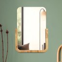 Ver imagem 3 de Espelho Decorativo Midle Pinus 60x40cm Retangular Cantos