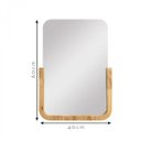 Ver imagem 4 de Espelho Decorativo Midle Pinus 60x40cm Retangular Cantos