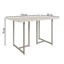 Ver imagem 2 de Mesa de Madeira Belle 118 Cm Champagne/off White - Art Panta
