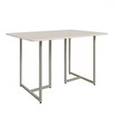 Ver imagem 1 de Mesa de Madeira Belle 118 Cm Champagne/off White - Art Panta