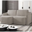 Ver imagem 2 de Sofá Cama Casal para Sala 196cm Polska K04 Bouclê Bege Escuro - Mpozenato