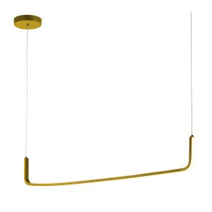 Luminária Pendente Led Integrado Moderno 3000k 22w Dourado