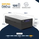 Ver imagem 3 de Cama Box Baú com Colchão Gazin de Espuma D28 Double Face Force Up Solteiro 88cm
