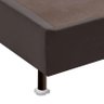 Cama Box Casal Bi-Partida 138x188x36 Suede Marrom - 2