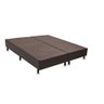 Cama Box Casal Bi-Partida 138x188x36 Suede Marrom - 1