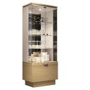 Ver imagem 2 de Sala de Jantar com Cristaleira e Buffet Aparador Diamante Freijó/off White - Pr Móveis