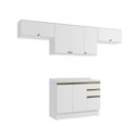 Ver imagem 2 de Armário de Cozinha Completa 100% Mdf 280cm Branco Celeste Kappesberg