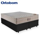 Ver imagem 6 de Cama Box Baú Queen Suede Bipartido+ Colchão Queen Ortobom Airtech Molas SpringPocket 65x158x198 Pret