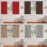 Cortina Tecido Semi Blackout 2,20M Variadas Janela Madrid - Vermelha - 4