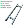 Puxador Duplo 4cm X 1cm Polido Brilhante Loja da Indústria 300mm X 200mm - 2