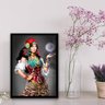 Quadro Decorativo Cigana Vidente 45x34cm:Madeira preta - 2