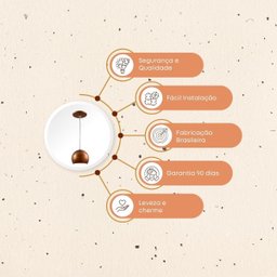Luminária Pendente Luna Premium Cozinha Sala Quarto Alumínio:rosé - 5
