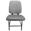 Ver imagem 3 de Cadeira Cadeirão Reforçado Estofado Maxx Reforçada Suporta até 180 Kg Courvin Cinza
