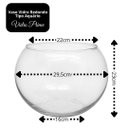 Ver imagem 7 de Aquário de Vidro Vaso Gigante Terrário para Arranjo Flor Decoração 9,8 Litros