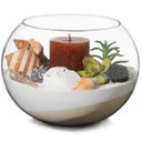 Ver mais imagens de Aquário de Vidro Vaso Gigante Terrário para Arranjo Flor Decoração 9,8 Litros
