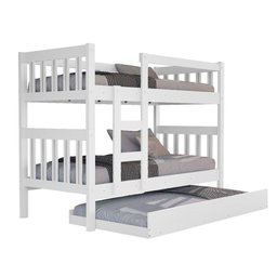 Treliche Solteiro com Cama Auxiliar 100% Mdf Incluso Proteçãoescada e 3 Colchões D20 - 6