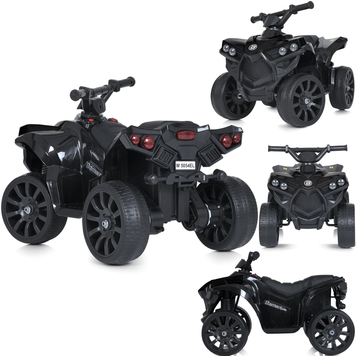 Quadriciclo Eletrico Shiny Toys Mini Atv Bambi Racer 6v Preto - 2