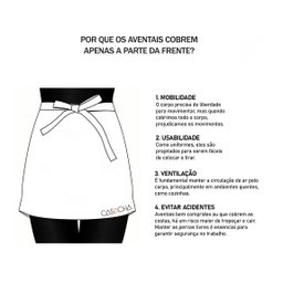 Avental de Cintura Marrom Cafeteria Bar Barbearia Bartender - 4