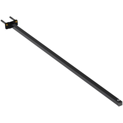 Suporte Refletor Base Reta Braço 100 Cm Preto