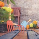 Ver imagem 4 de Ancinho Met. com 3 Dentes e Cabo de Mad. para Jardinagem - Tramontina 77909001