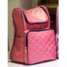 Mochila Bolsa Maternidade Impermeável Enxoval Bebê Original Mithi Rosa Escuro - 3