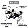 Mini Adega Vinho Aramado Suporte 8 Garrafas 750ml Empilhável - 6