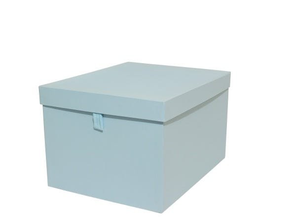 Caixa Organizadora Grande com puxador Clean Luxo-Azul Baby - 2