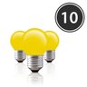 Kit 10 Lâmpadas Decorativas Bolinha BG-45 Amarela E-27 40W 220V Toplux - 2