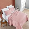 Kit Cobre Leito Colcha Bouclê Casal Padrão Laise Bordada Micropercal 200 Fios 3 Peças - Sal Rosa - 4