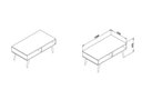 Ver imagem 3 de Mesa de Centro Retrô 2 Nichos Branco