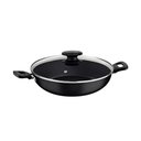 Ver imagem 1 de Frigideira Wok em Aluminio com Revestimento Interno e Externo Antiaderente Starflon Max Grafite 28cm