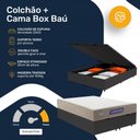 Ver imagem 4 de Cama Box Baú com Colchão Gazin de Espuma D28 Double Face Force Plus Queen 158cm